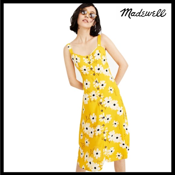 Madewell Dresses & Skirts - MADEWELL FLORAL PRINT MIDI DRESS